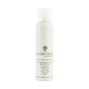 Hairitage Fragrance Free Dry Shampoo for Sensitive Scalp, Sulfate Free and Vegan, 4.2 oz