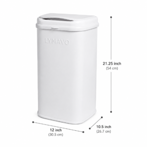 LYMAVO 13 Gallon Touch Lid Trash Can 1